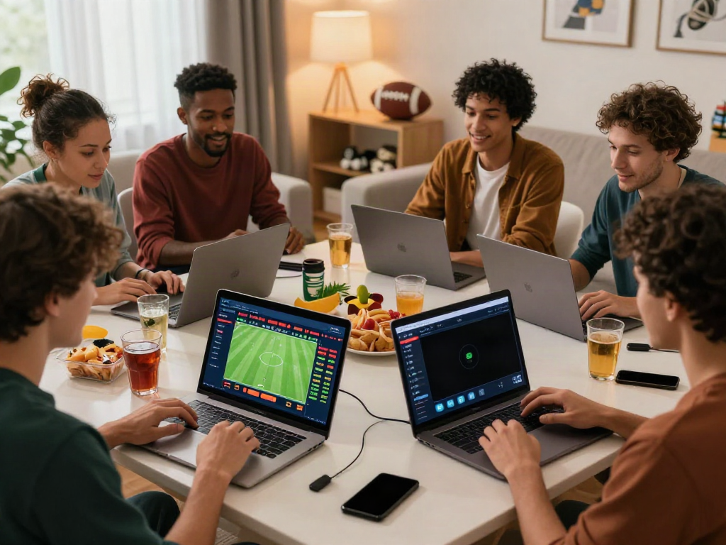 Enthusiastic players engaged in a dynamic online betting session on 11 bet platform.