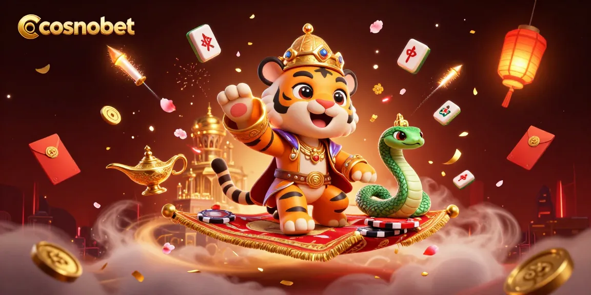 Play and win big with cosmobet in a vibrant, magical casino scene bursting with excitement.