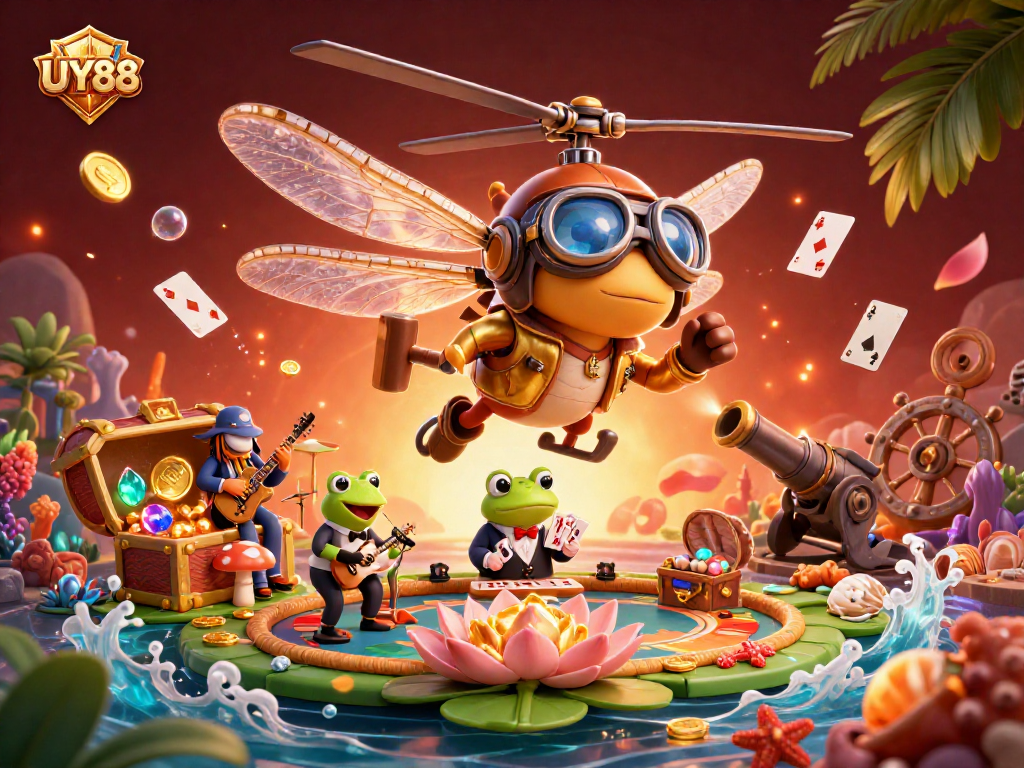 Experience thrilling gameplay at UY88 with vibrant casino action featuring unique characters and elements.