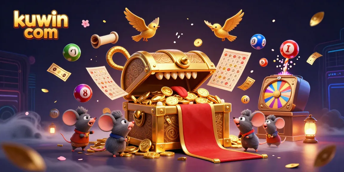 Experience thrilling gaming excitement with kuwin com's treasure chest adventure and colorful lottery elements.