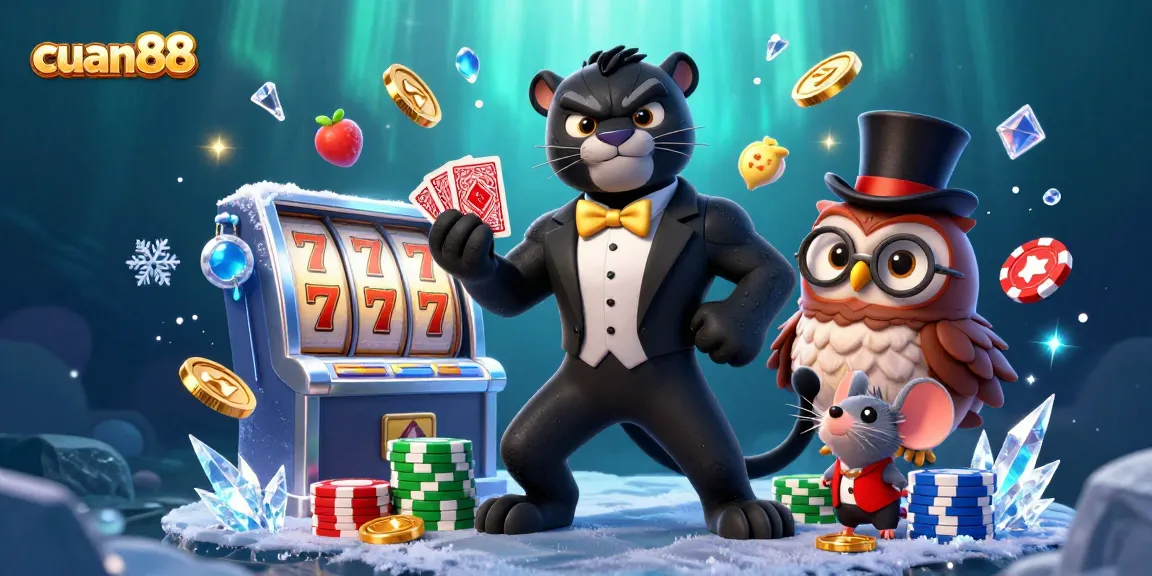 Selamat bermain di cuan88 dengan slot gacor, panther elegan dan bulan peruntungan!