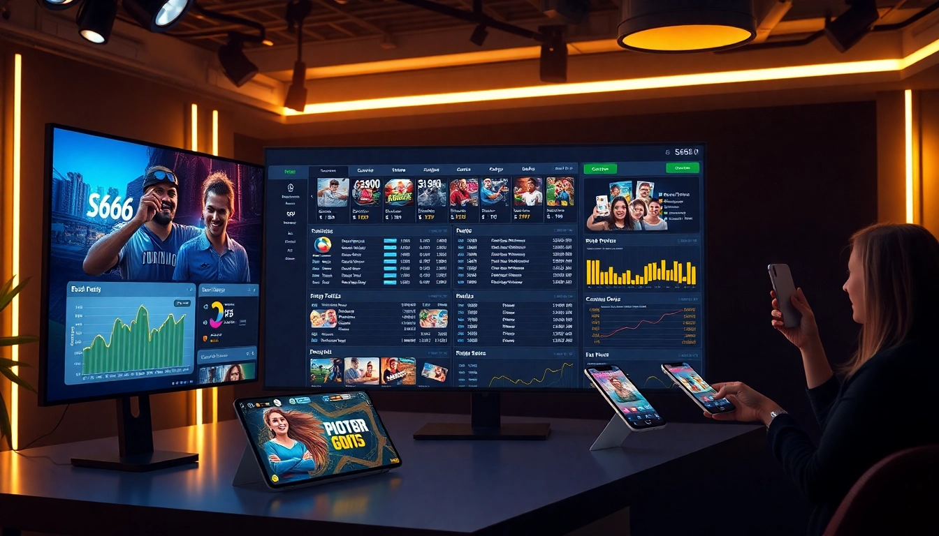 Experience the engaging interface of S666.nyc, showcasing dynamic betting options and happy users.