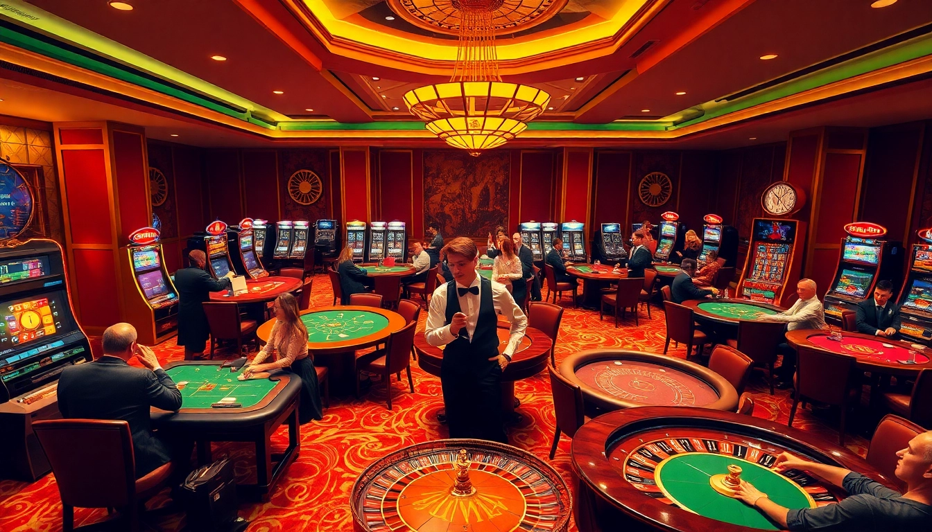 Experience the excitement of Sun win with luxury casino games and vibrant players in action.
