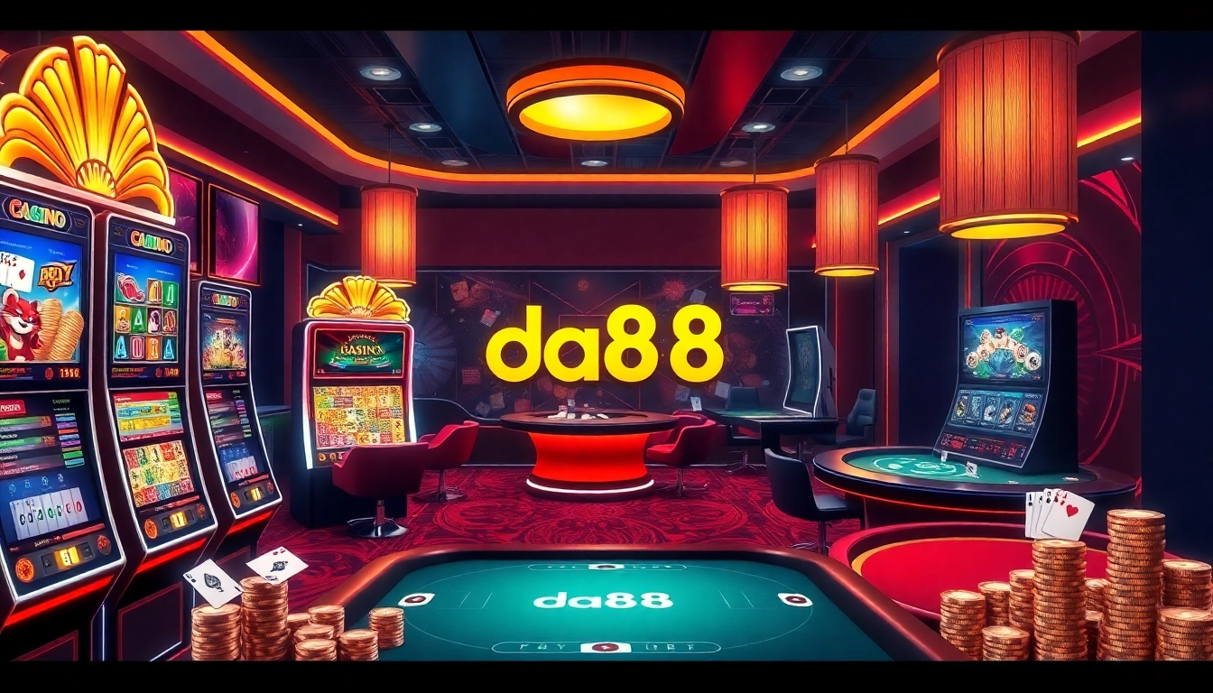 Experience the excitement of da88 with vibrant casino games and luxurious gaming interfaces.