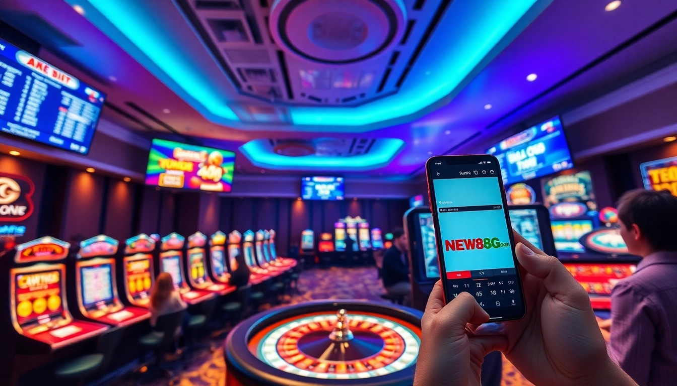 Discover the exciting gaming experience at new88go.com with vibrant casino visuals and engaging gameplay.