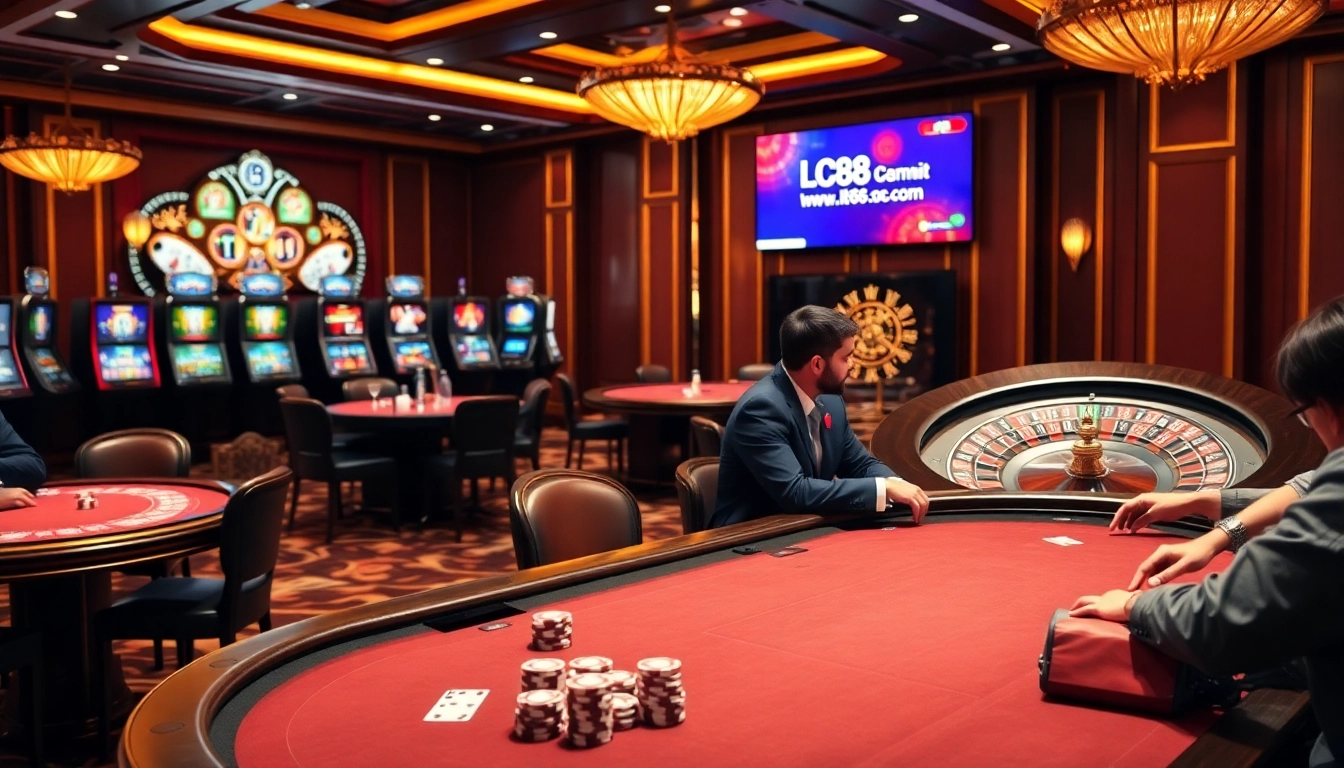 Engaging players enjoy online gaming at https://lc88comm.com/ featuring poker and roulette.