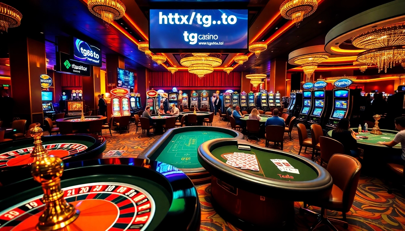 Experience high-stakes gaming at https://tg88.to/ featuring vibrant casino tables and excited players.