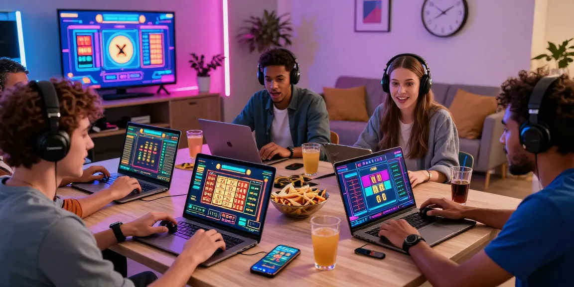 Exciting online gaming scene with players enjoying xoso 66 lottery and betting, vibrant atmosphere.