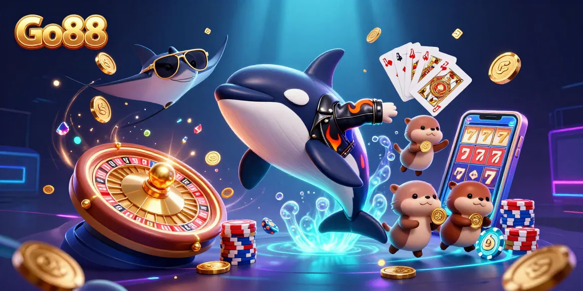 Go88 offers an exciting underwater casino adventure with unique characters and vibrant game elements.