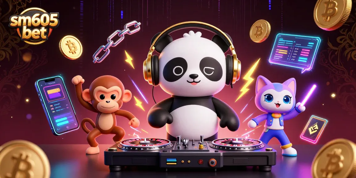 Bergabunglah dalam kesenangan di sm605 bet dengan DJ panda dan teman-teman menikmati permainan kasino dan crypto.