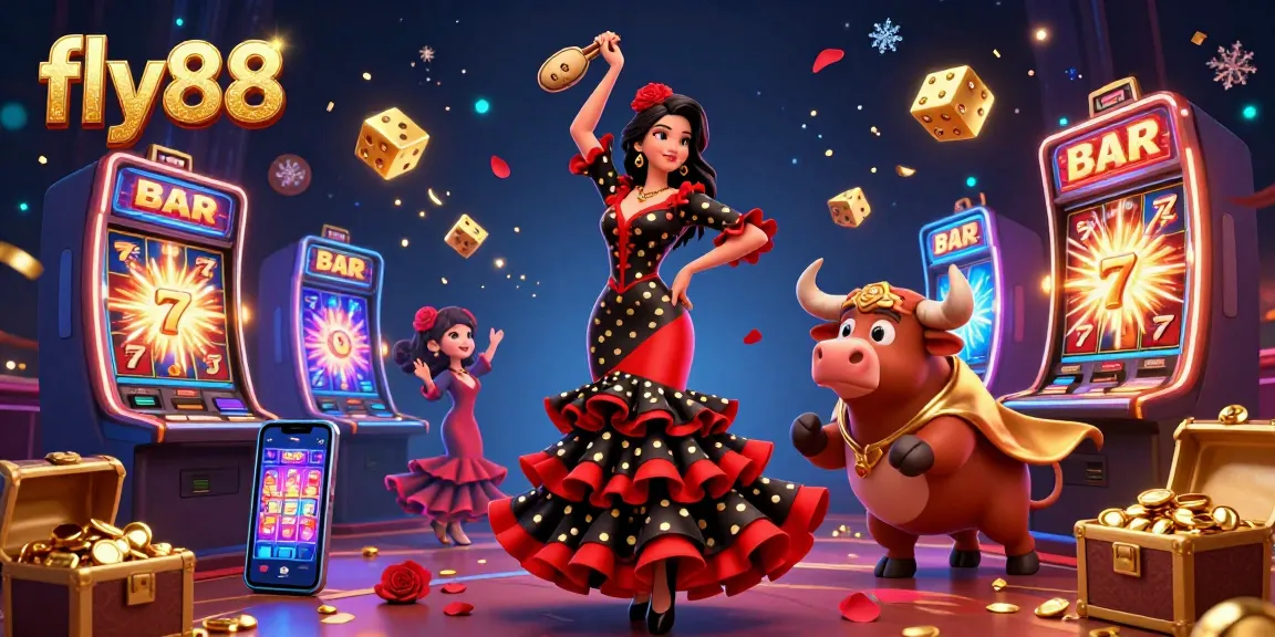 Experience the thrill of casino gaming with fly88 amid a vibrant explosion of fun elements.