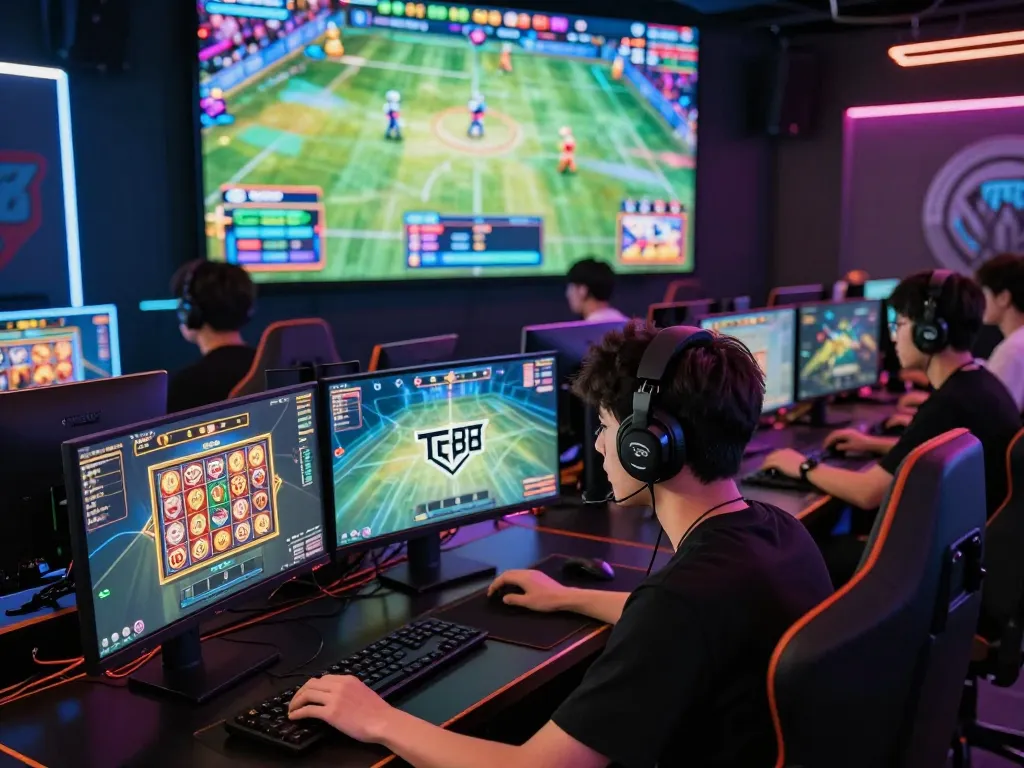 Players enjoying diverse games on the TG88 platform in a vibrant online gaming environment.