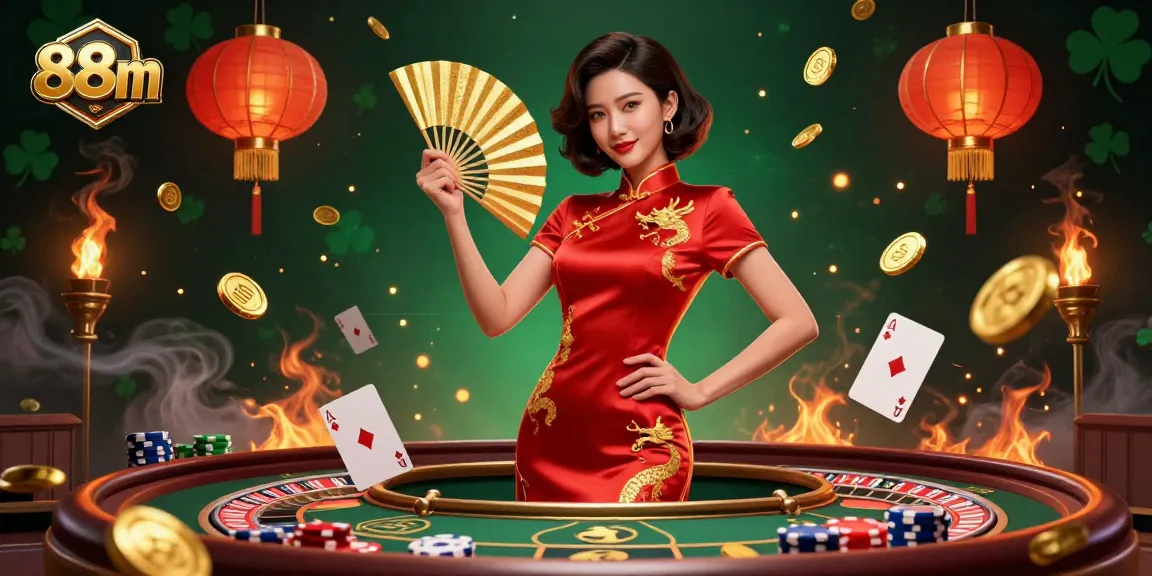 Engage in thrilling casino action with 88m's energetic poker scene featuring vibrant players.