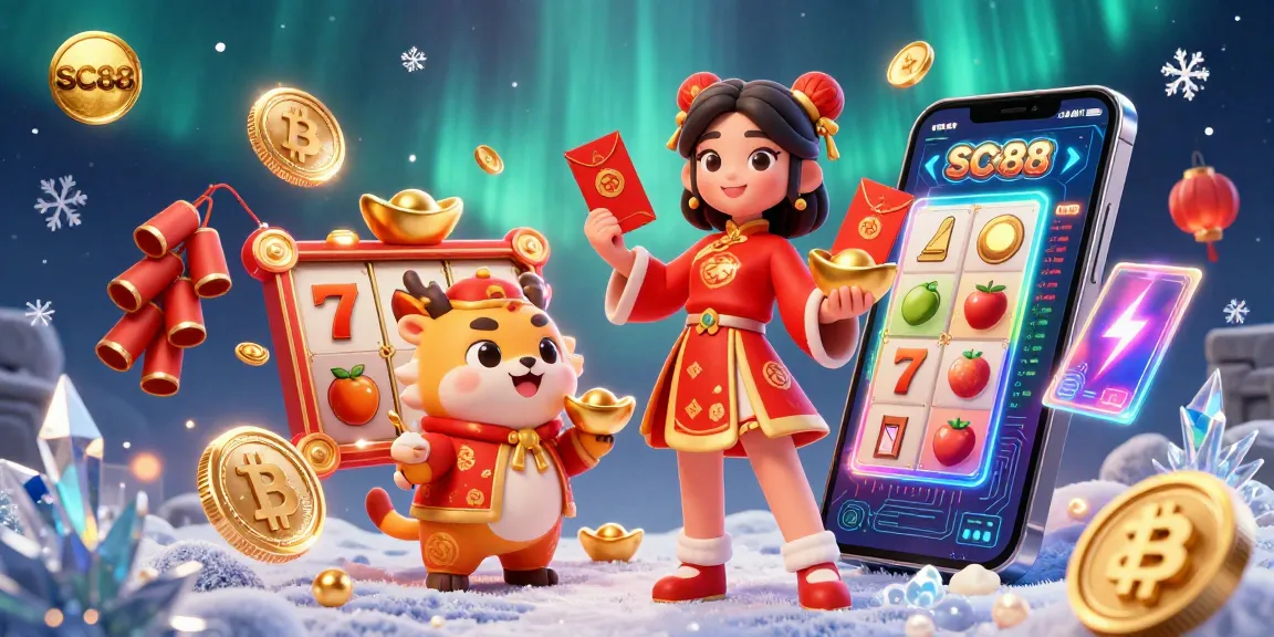 SC88 highlights thrilling casino moments with a festive Lunar New Year theme featuring vibrant elements.