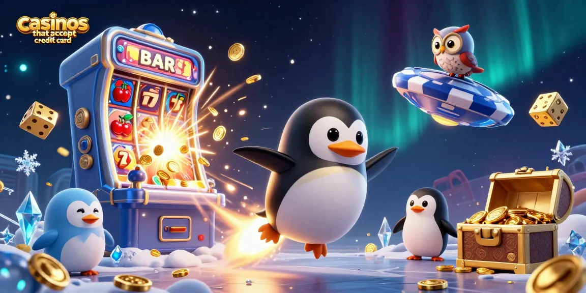 Engage in casinos that accept credit card with exciting gameplay and jackpots in vibrant 3D illustration.