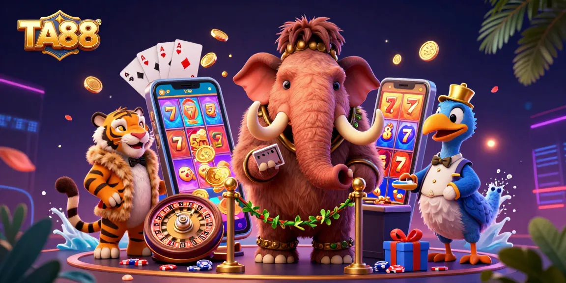 Experience thrilling gaming at TA88 with 3D characters delighting in slots and jackpots.