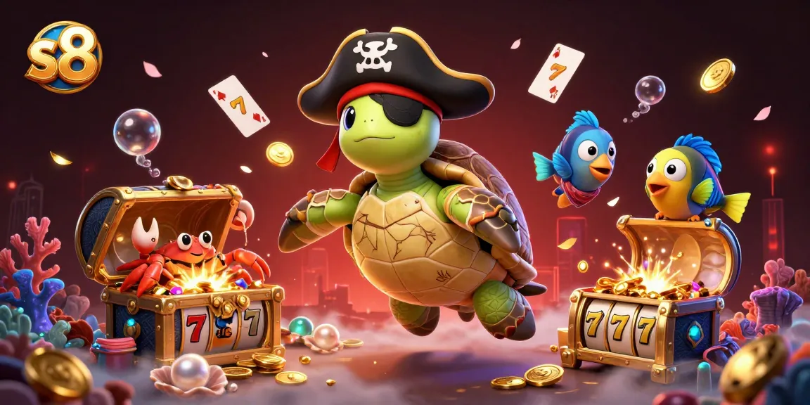 Engage with the thrill of s8 gaming through a dynamic underwater casino adventure scene.