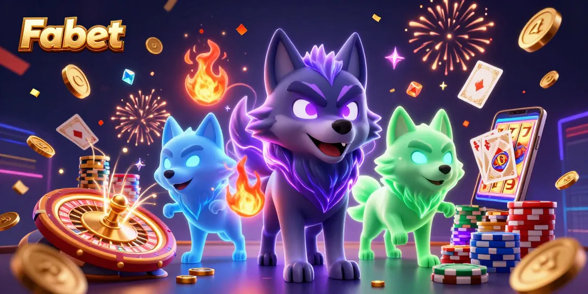 Experience thrilling gameplay with Fabet, featuring vibrant characters and casino elements.