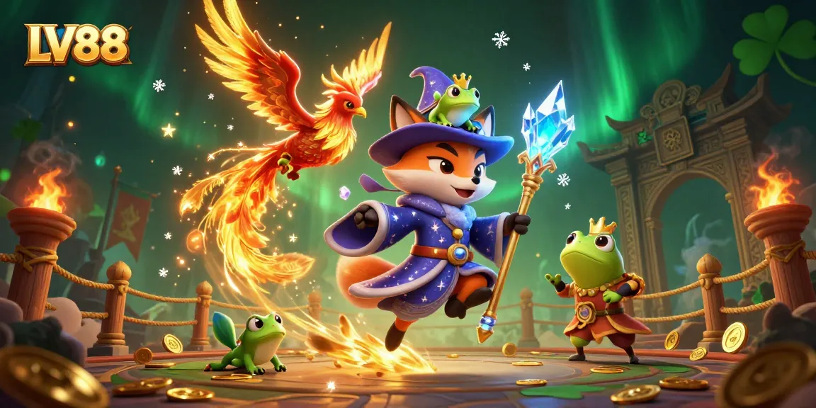 Experience the excitement of LV88 with intricate gaming elements in a mystical casino setting.