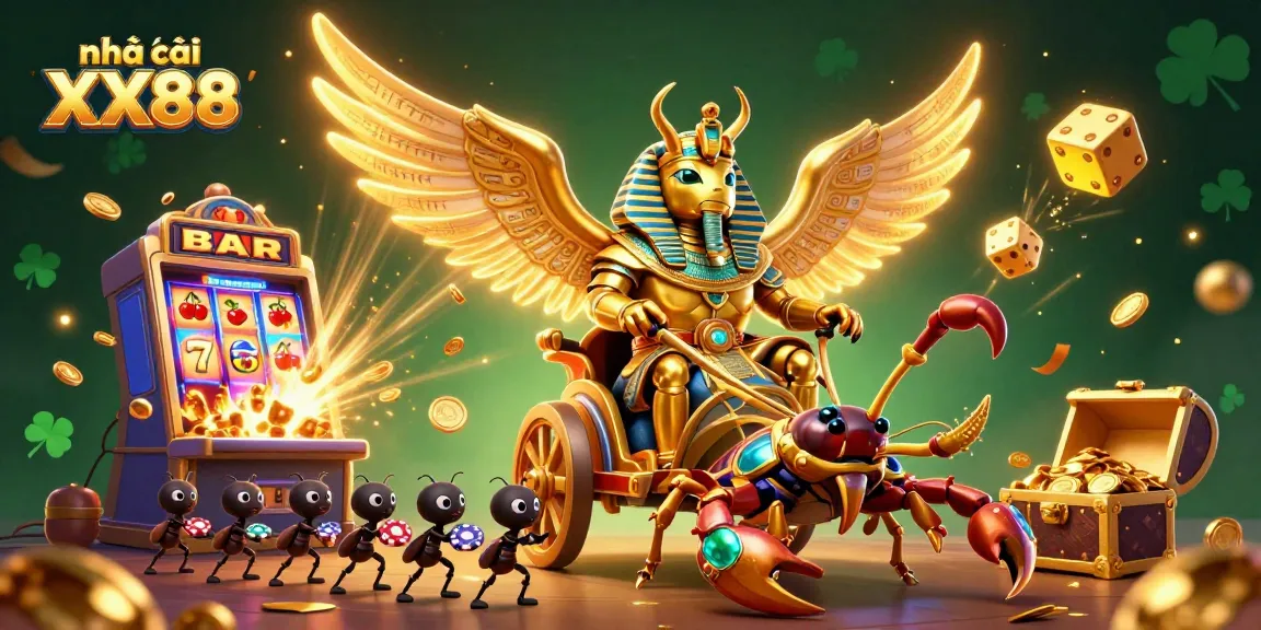 Experience thrilling gameplay at Nhà cái XX88 with a dynamic 3D casino scene full of excitement.
