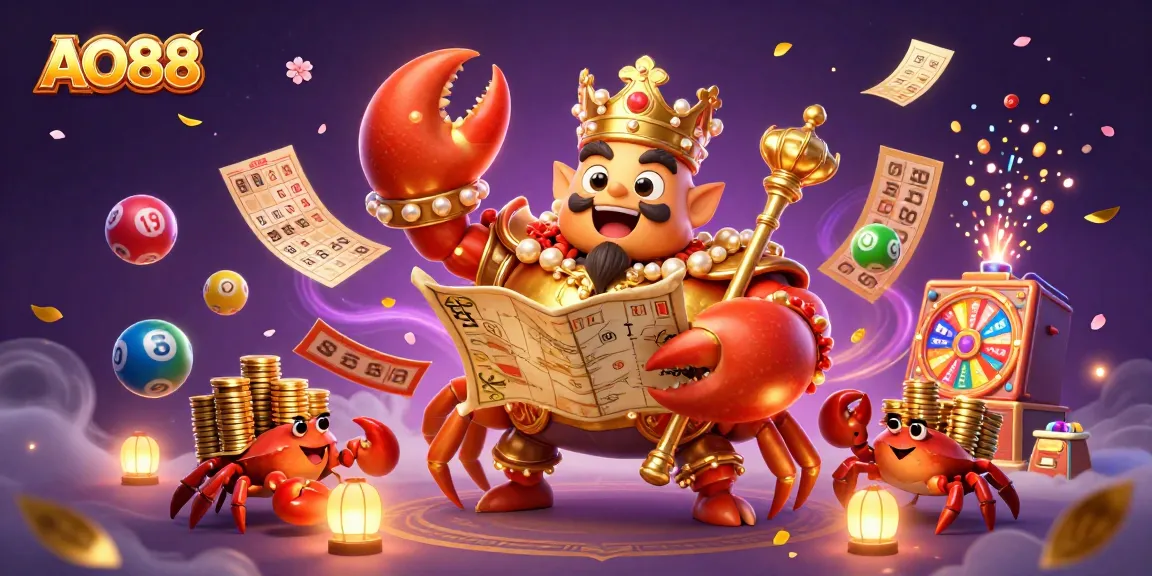 Experience the thrilling world of AO88 with vibrant games and golden treasures in an exciting casino scene.