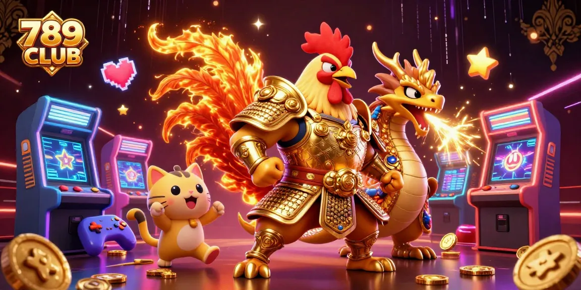 Engage in thrilling gaming experiences at 789 CLUB with vibrant casino-themed characters.