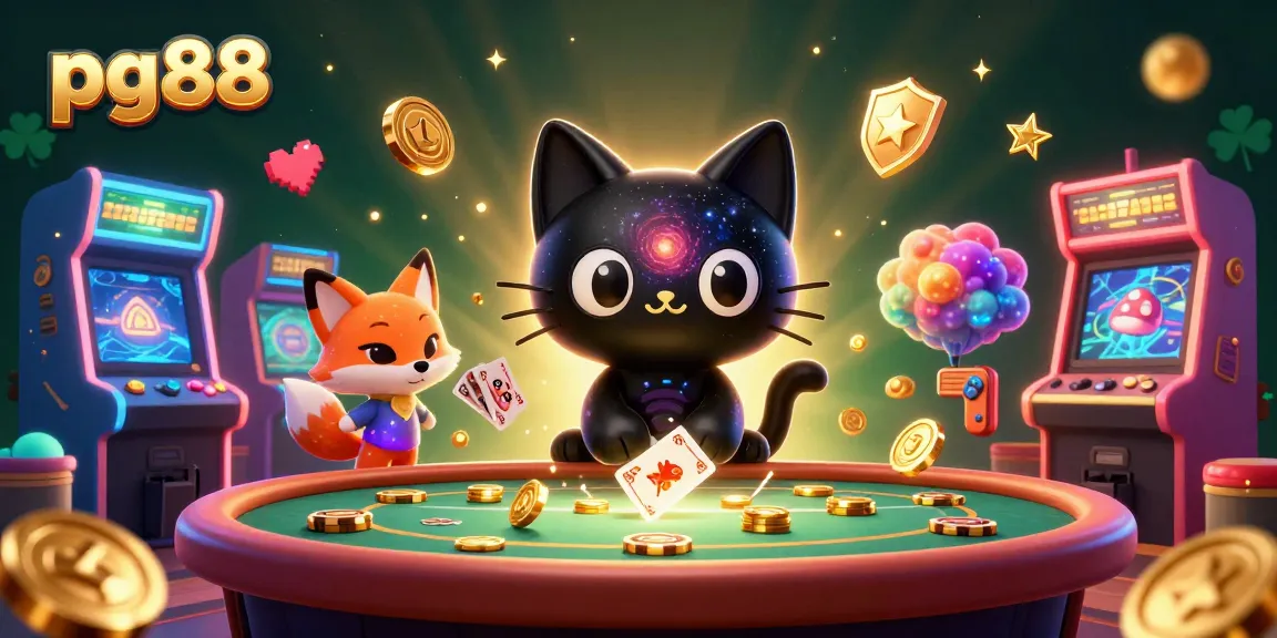Engage in thrilling gameplay with pg88 as the black hole cat and nebula fox charm the cosmic casino.