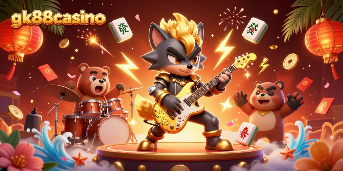 Experience the fun and excitement of gk88casino with a vibrant 3D casino illustration featuring thrilling gaming elements.